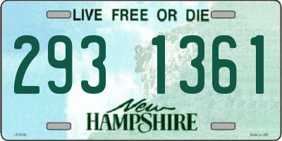 NH license plate 2931361