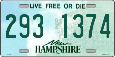 NH license plate 2931374