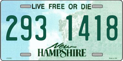 NH license plate 2931418