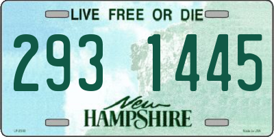 NH license plate 2931445