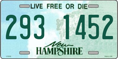 NH license plate 2931452