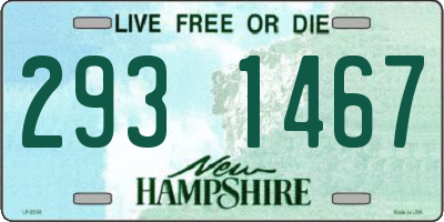 NH license plate 2931467