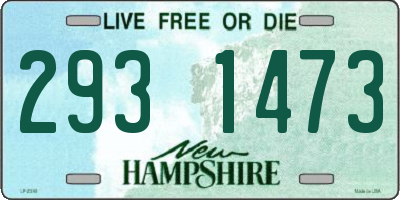 NH license plate 2931473