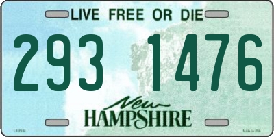 NH license plate 2931476