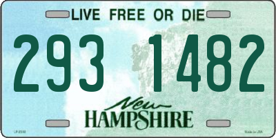 NH license plate 2931482