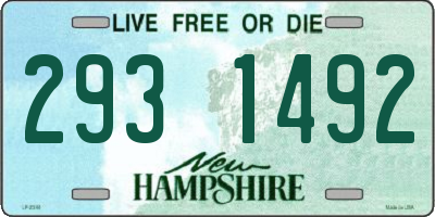 NH license plate 2931492