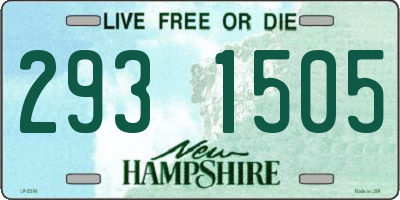 NH license plate 2931505