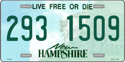 NH license plate 2931509