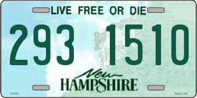 NH license plate 2931510