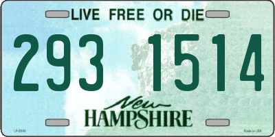 NH license plate 2931514