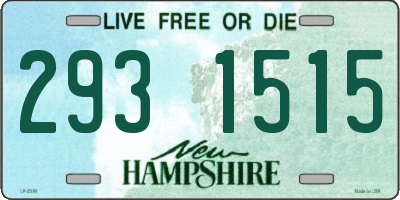 NH license plate 2931515