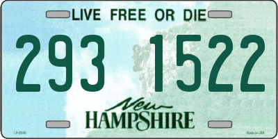 NH license plate 2931522