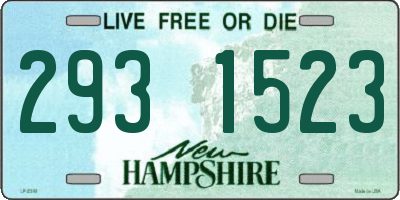 NH license plate 2931523