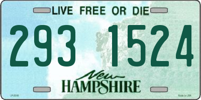 NH license plate 2931524