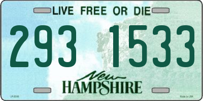 NH license plate 2931533