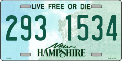 NH license plate 2931534