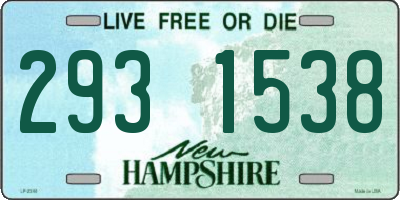 NH license plate 2931538