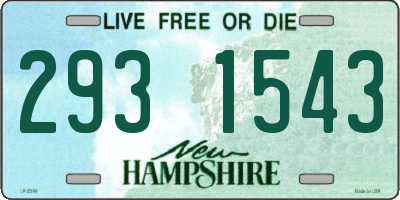 NH license plate 2931543