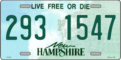 NH license plate 2931547