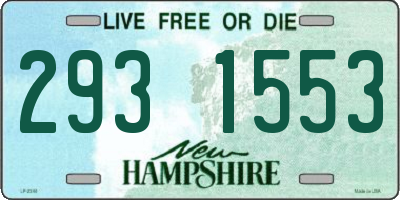 NH license plate 2931553