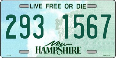 NH license plate 2931567