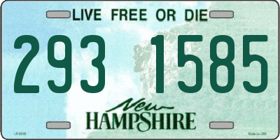 NH license plate 2931585