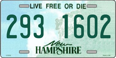 NH license plate 2931602