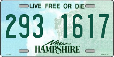 NH license plate 2931617