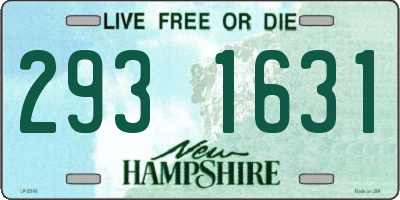 NH license plate 2931631