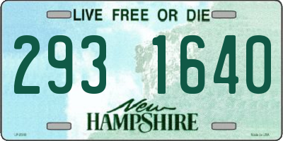 NH license plate 2931640