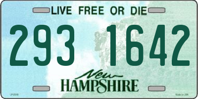 NH license plate 2931642