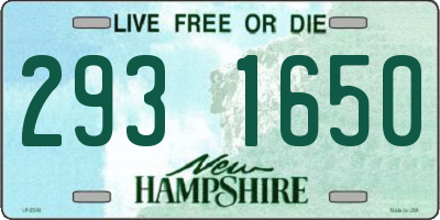 NH license plate 2931650