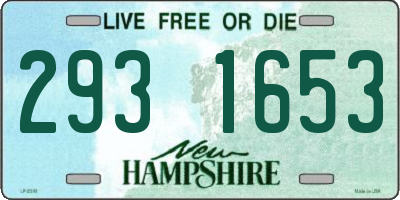 NH license plate 2931653