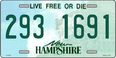 NH license plate 2931691