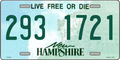 NH license plate 2931721