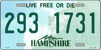 NH license plate 2931731