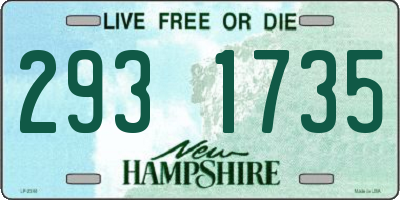 NH license plate 2931735