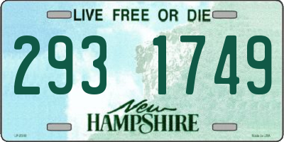 NH license plate 2931749
