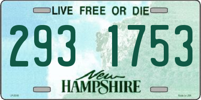 NH license plate 2931753