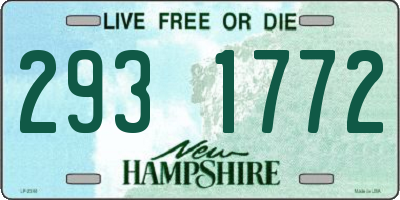 NH license plate 2931772