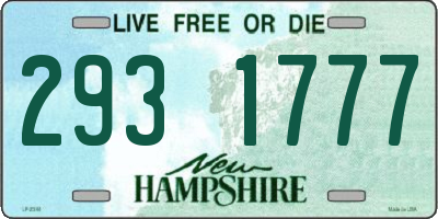 NH license plate 2931777