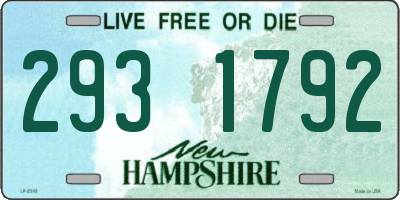 NH license plate 2931792