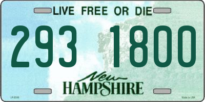 NH license plate 2931800