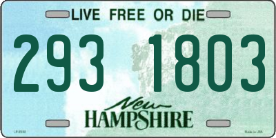 NH license plate 2931803