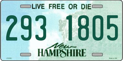 NH license plate 2931805