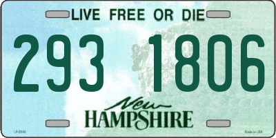 NH license plate 2931806
