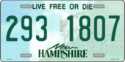 NH license plate 2931807