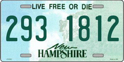 NH license plate 2931812