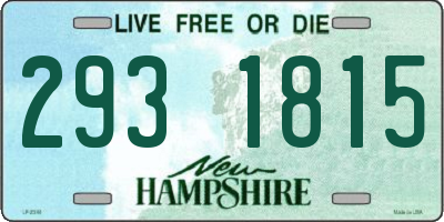 NH license plate 2931815