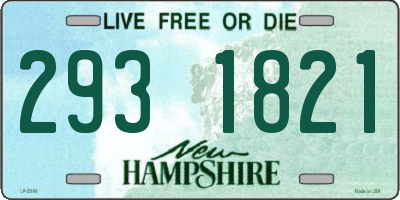 NH license plate 2931821